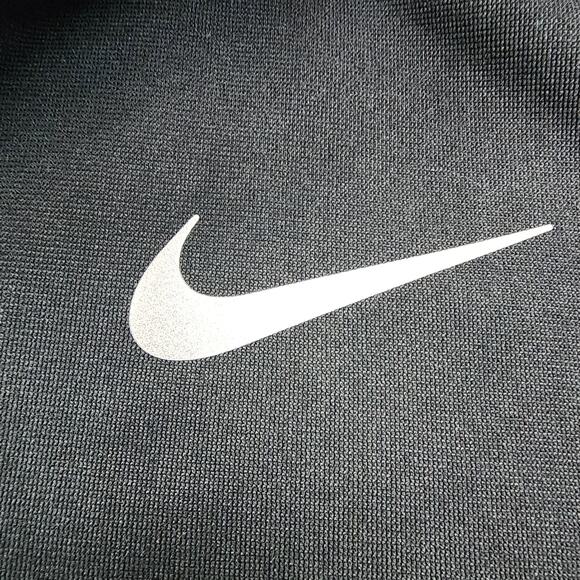 Nike Pullover Womens Medium Black 1/4 Zip Reflective Long Sleeve Thumb Active - Picture 15 of 16